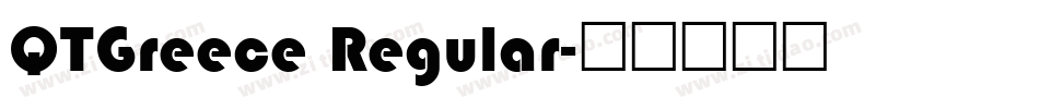 QTGreece Regular字体转换